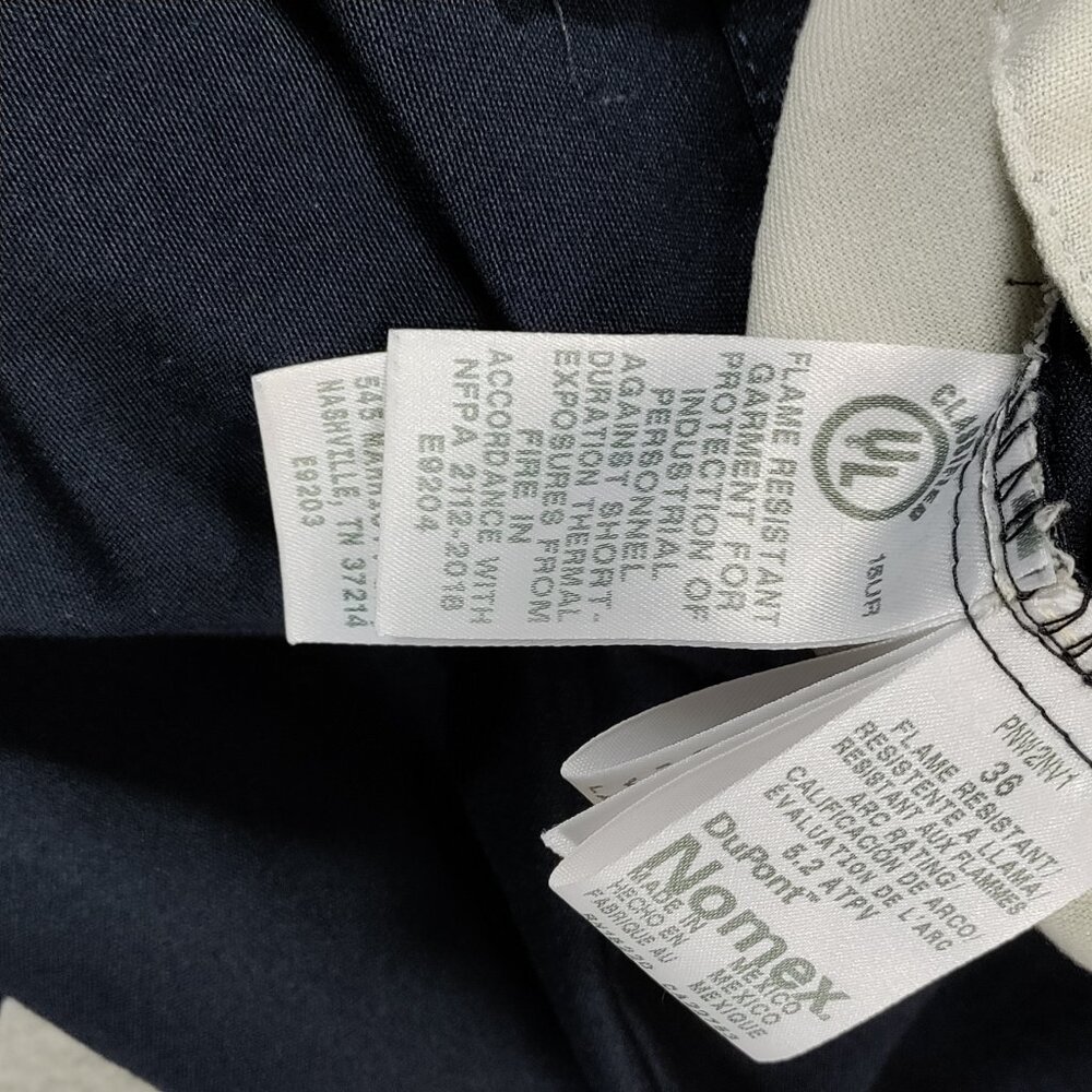 Bulwark FR DuPont Nomex Kevlar IIIA Work Pants Mens 36x32 Navy Blue NFPA 2112 - Picture 5 of 13